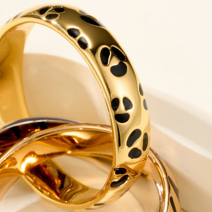 [Eterna Jewels]TRINITY  RING LEOPARD PRINT