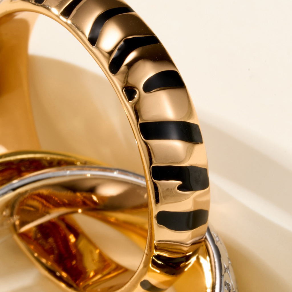 [Eterna Jewels]TRINITY  RING LEOPARD PRINT