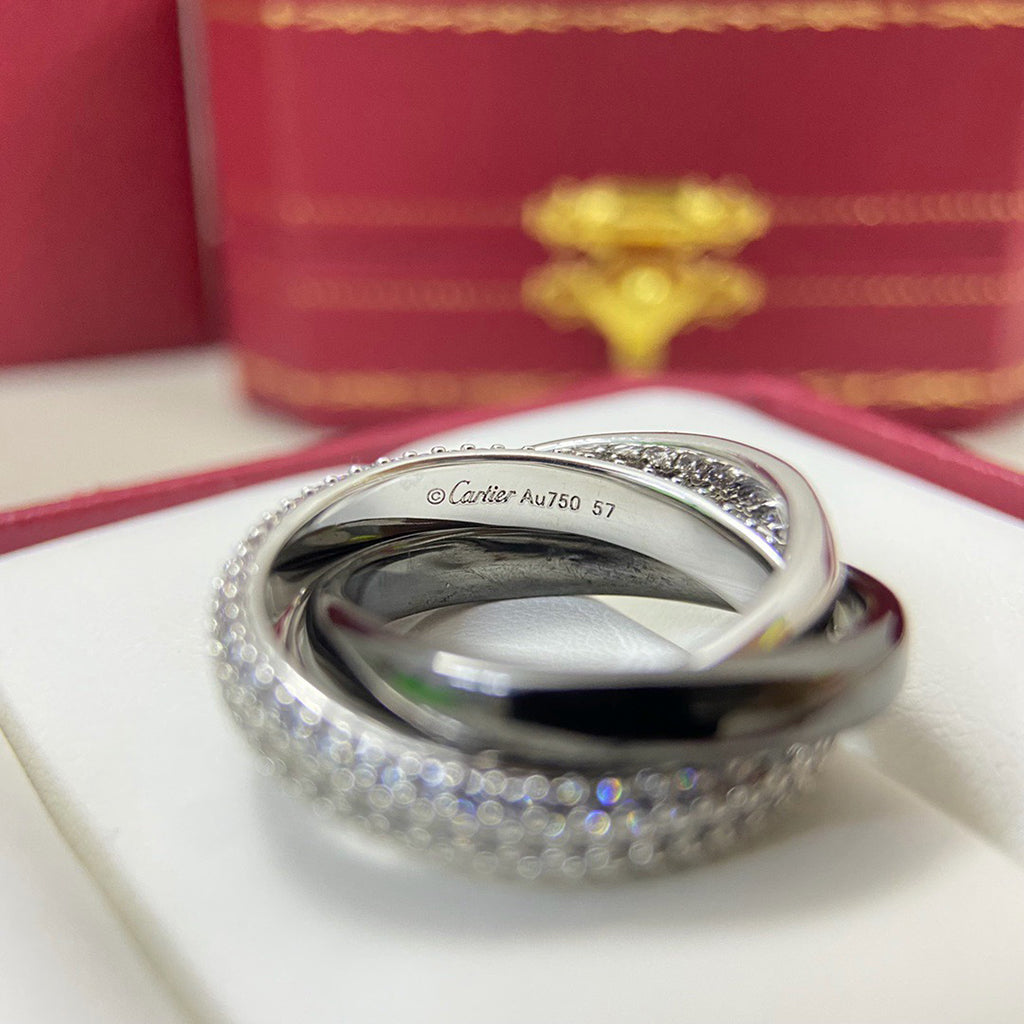 [Eterna Jewels]TRINITY 3.2MM RING BLACK CERAMIC