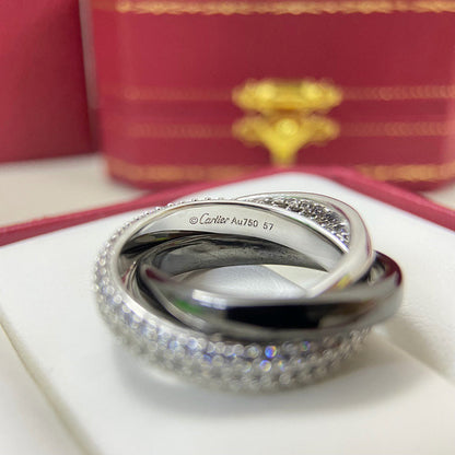 [Eterna Jewels]TRINITY 3.2MM RING BLACK CERAMIC