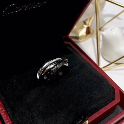 [Eterna Jewels]TRINITY 3.2MM RING BLACK CERAMIC