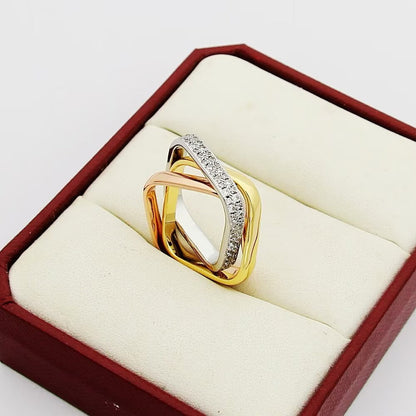 [Eterna Jewels]TRINITY 3.5MM CUSHION RING COLLECTION