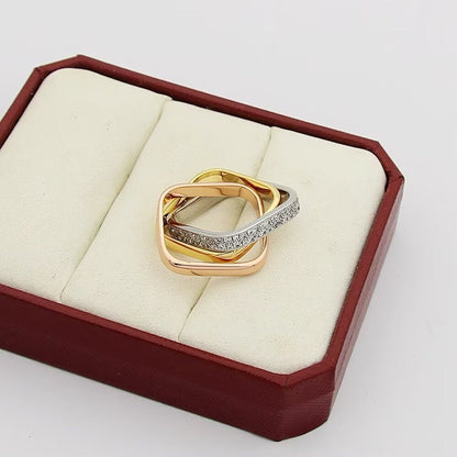 [Eterna Jewels]TRINITY 3.5MM CUSHION RING COLLECTION