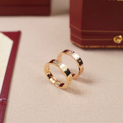 [Eterna Jewels]LOVE 4MM 1 DIAMOND RING