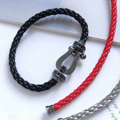 [Eterna Jewels]FORCE LARGE SERIE HUFEISEN SCHWARZ SAMURAI ARMBAND