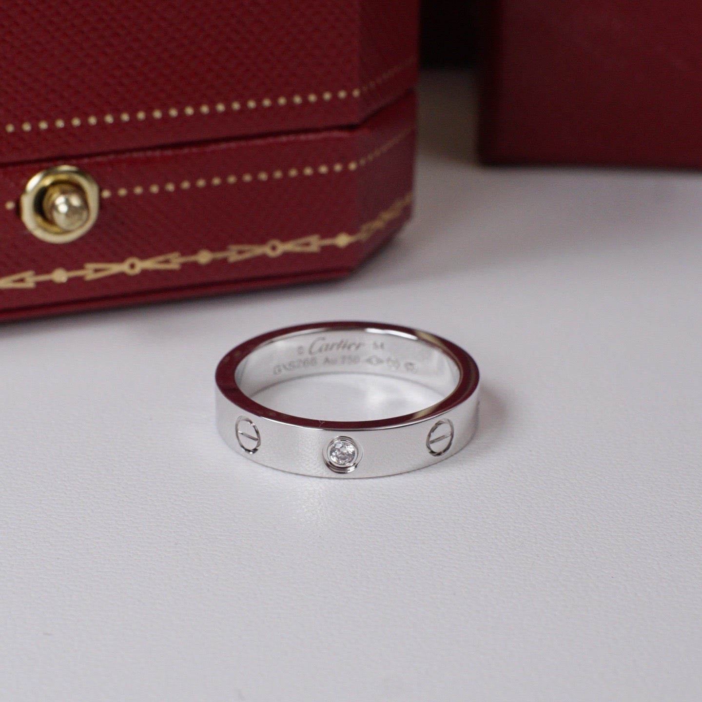 [Eterna Jewels]LOVE 4MM 1 DIAMOND RING