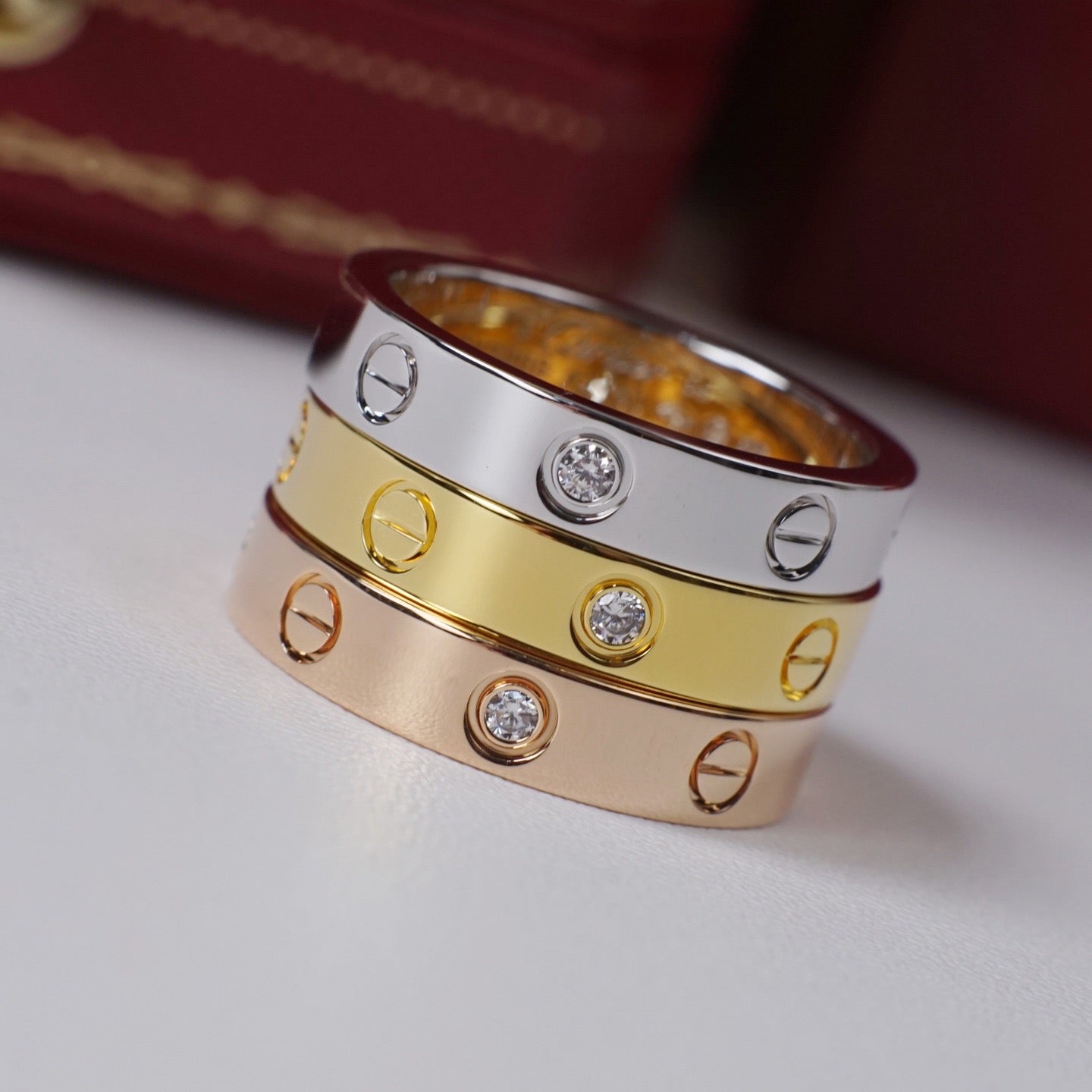 [Eterna Jewels]LOVE 4MM 1 DIAMOND RING