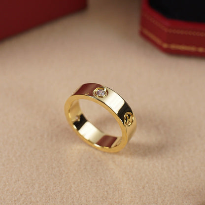 [Eterna Jewels]LOVE 5.5MM 3 DIAMOND RING