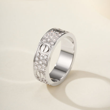 [Eterna Jewels]LOVE RING 5.5MM DIAMONDS PAVED