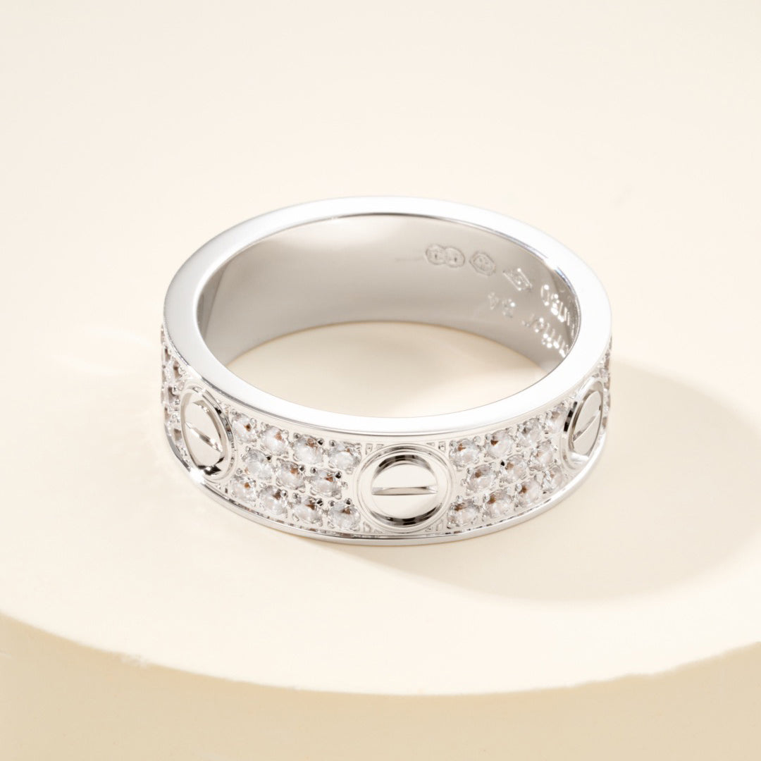 [Eterna Jewels]LOVE RING 5.5MM DIAMONDS PAVED
