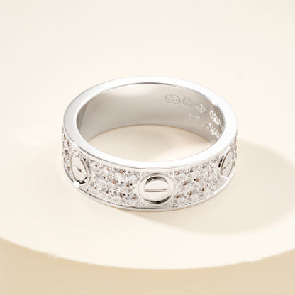 [Eterna Jewels]LOVE RING 5.5MM DIAMONDS PAVED