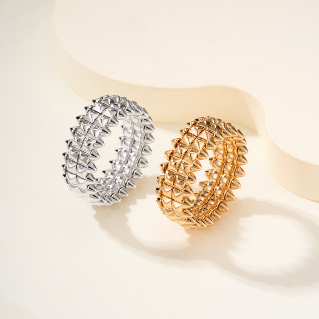 [Eterna Jewels]CLASH 9.2MM DOUBLE ROW RING