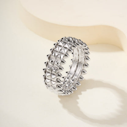 [Eterna Jewels]CLASH 9.2MM DOUBLE ROW RING