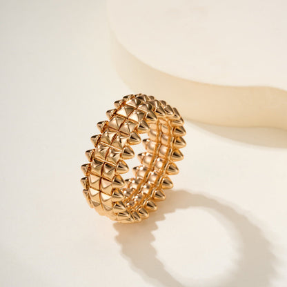[Eterna Jewels]CLASH 9.2MM DOUBLE ROW RING