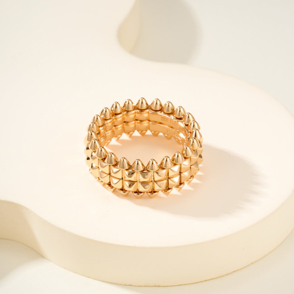 [Eterna Jewels]CLASH 9.2MM DOUBLE ROW RING