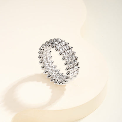 [Eterna Jewels]CLASH 9.2MM DOUBLE ROW RING