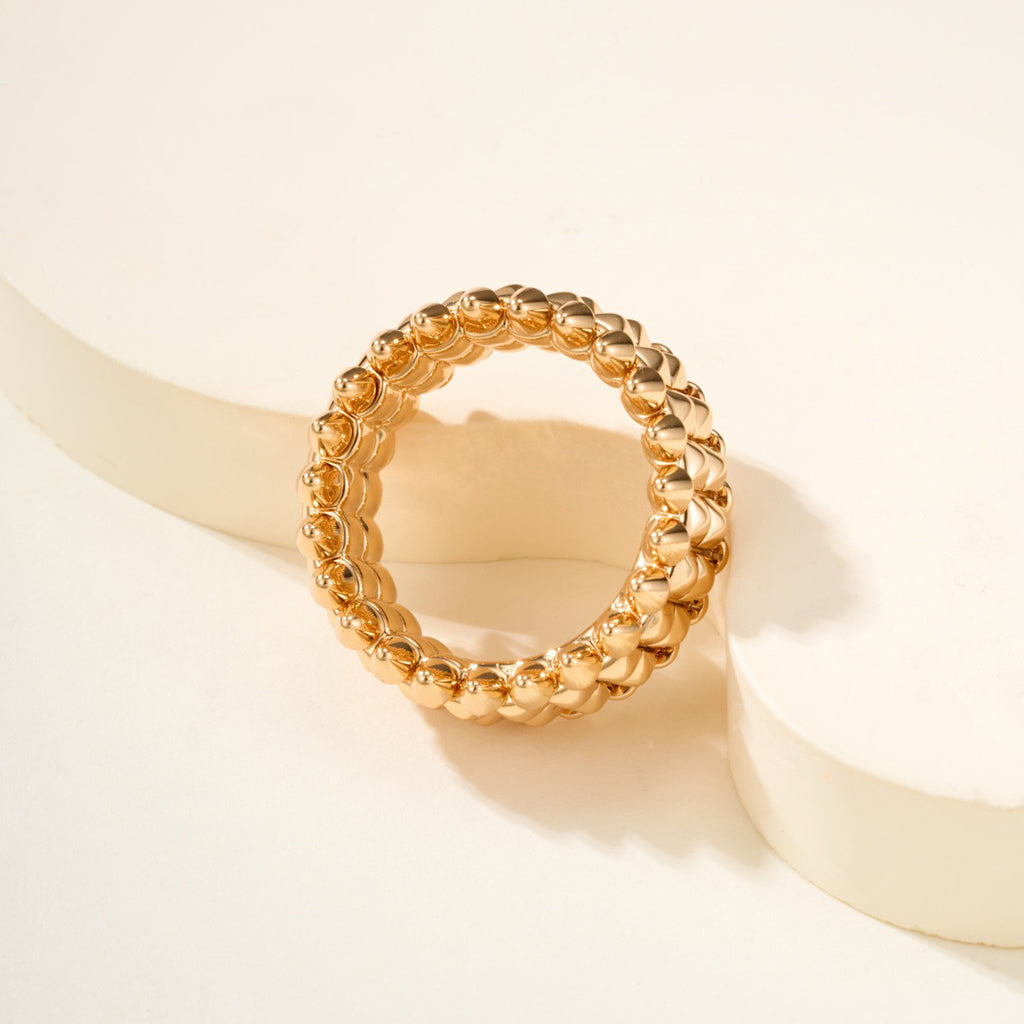 [Eterna Jewels]CLASH 9.2MM DOUBLE ROW RING