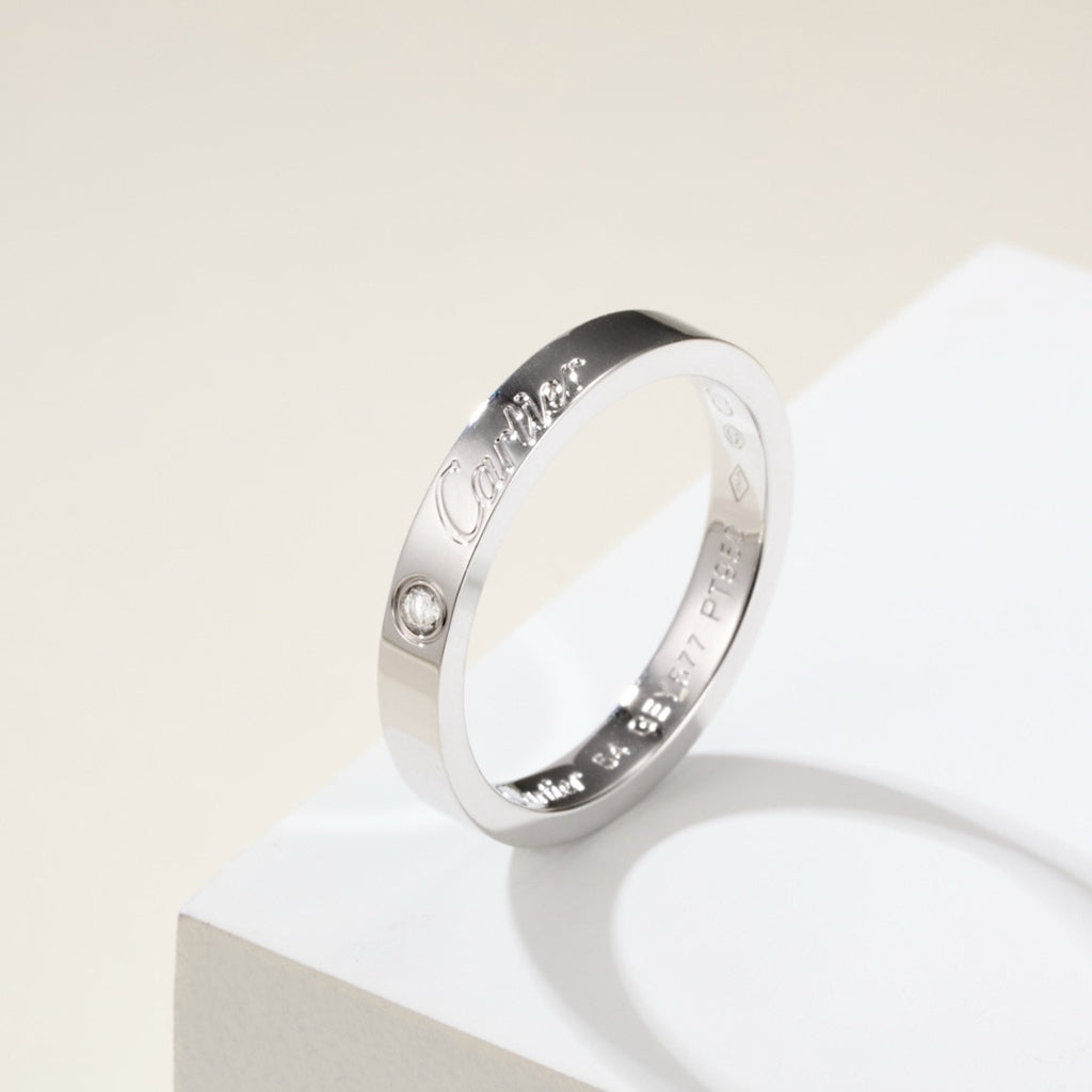 [Eterna Jewels]LOVE RING 4MM 1 DIAMOND