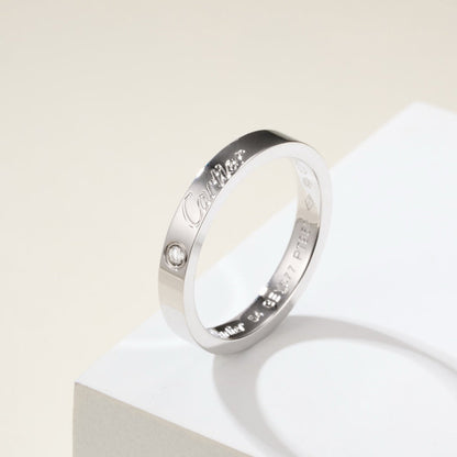 [Eterna Jewels]LOVE RING 4MM 1 DIAMOND