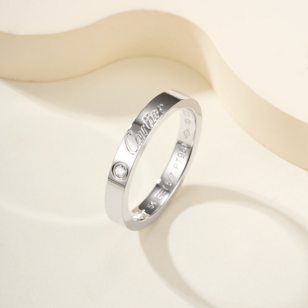 [Eterna Jewels]LOVE RING 4MM 1 DIAMOND