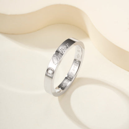 [Eterna Jewels]LOVE RING 4MM 1 DIAMOND