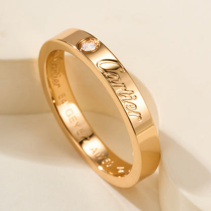[Eterna Jewels]LOVE RING 4MM 1 DIAMOND