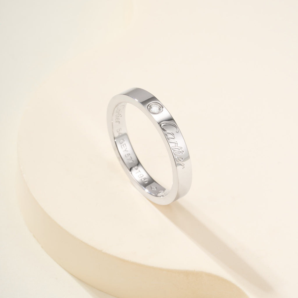 [Eterna Jewels]LOVE RING 4MM 1 DIAMOND