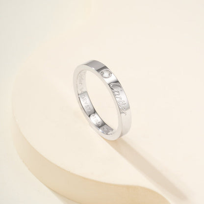 [Eterna Jewels]LOVE RING 4MM 1 DIAMOND