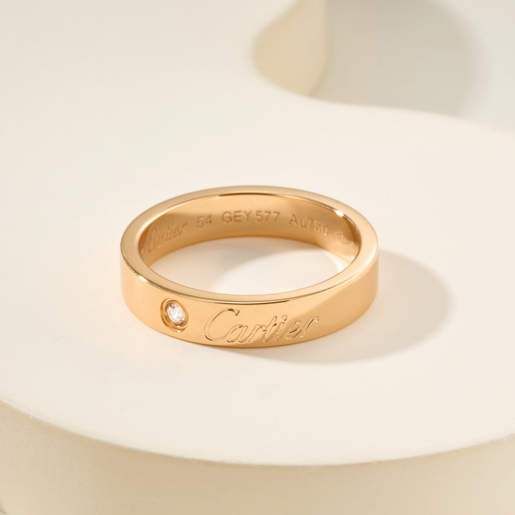 [Eterna Jewels]LOVE RING 4MM 1 DIAMOND