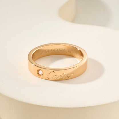 [Eterna Jewels]LOVE RING 4MM 1 DIAMOND