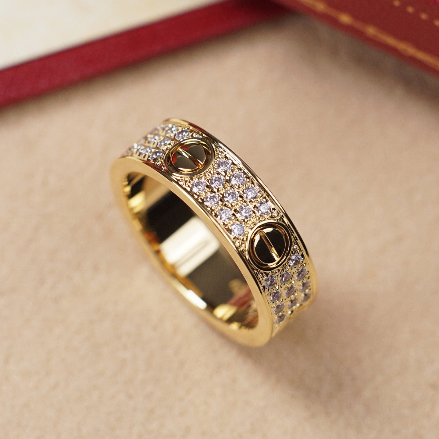 [Eterna Jewels]LOVE RING 5.5MM DIAMONDS PAVED