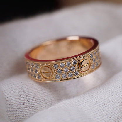 [Eterna Jewels]LOVE RING 5.5MM DIAMONDS PAVED