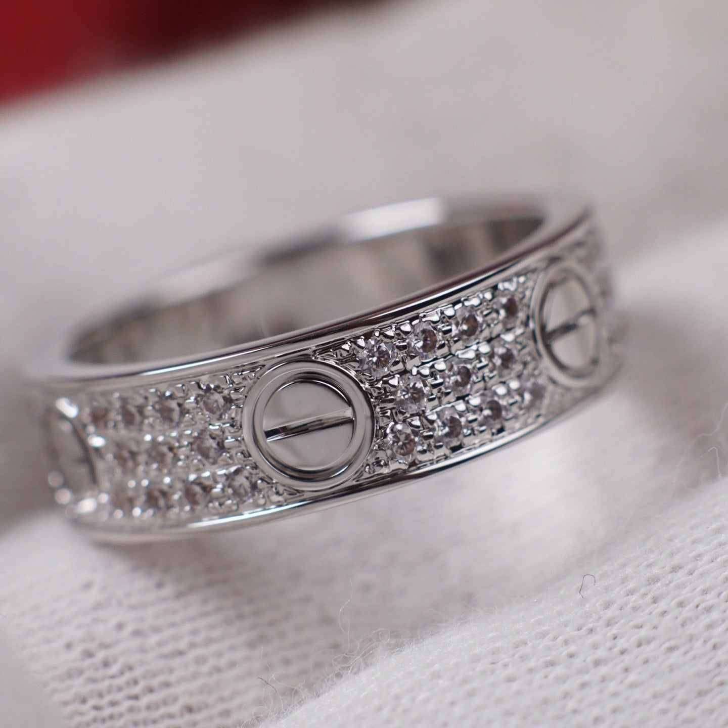[Eterna Jewels]LOVE RING 5.5MM DIAMONDS PAVED
