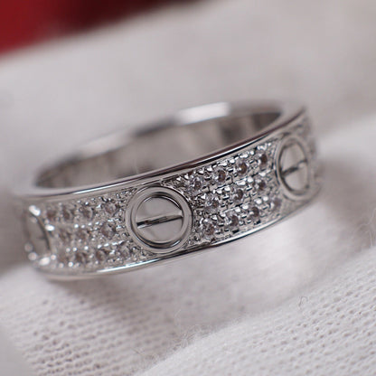 [Eterna Jewels]LOVE RING 5.5MM DIAMONDS PAVED