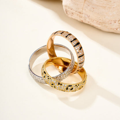 [Eterna Jewels]TRINITY  RING LEOPARD PRINT