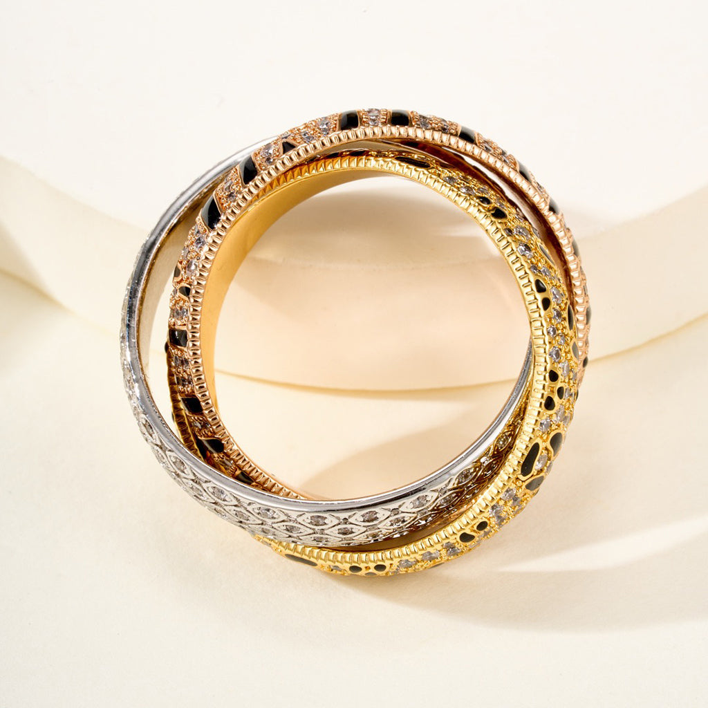 [Eterna Jewels]TRINITY  RING LEOPARD PRINT