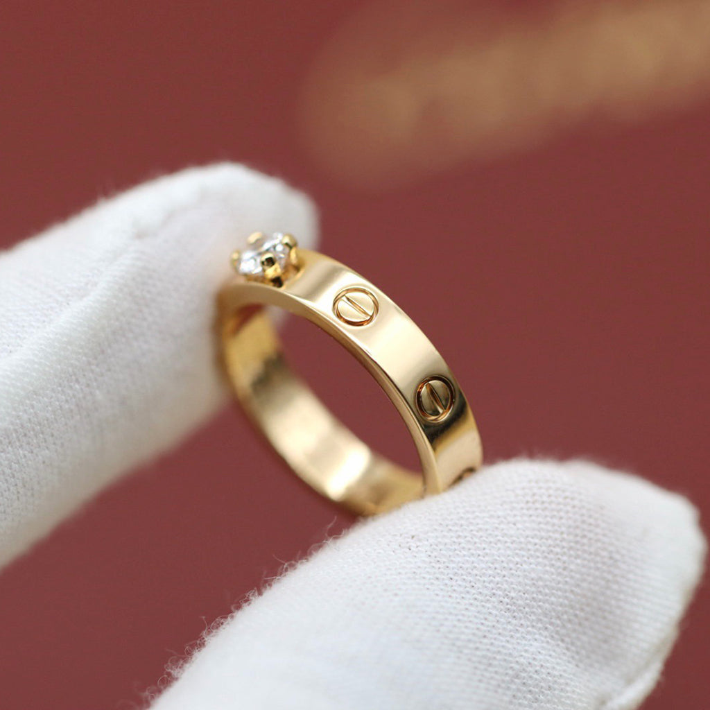 [Eterna Jewels]LOVE RING 3.6MM 1 BIG DIAMOND
