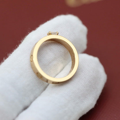 [Eterna Jewels]LOVE RING 3.6MM 1 BIG DIAMOND