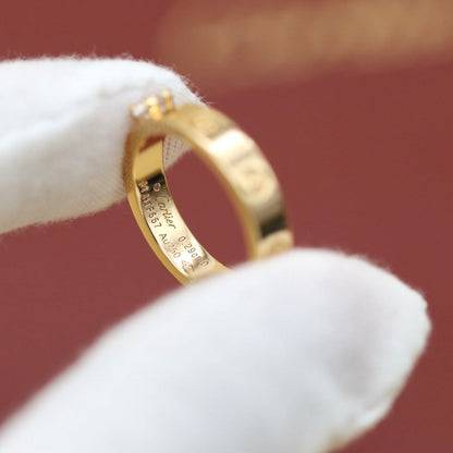 [Eterna Jewels]LOVE RING 3.6MM 1 BIG DIAMOND