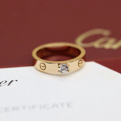 [Eterna Jewels]LOVE RING 3.6MM 1 BIG DIAMOND