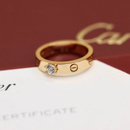 [Eterna Jewels]LOVE RING 3.6MM 1 BIG DIAMOND