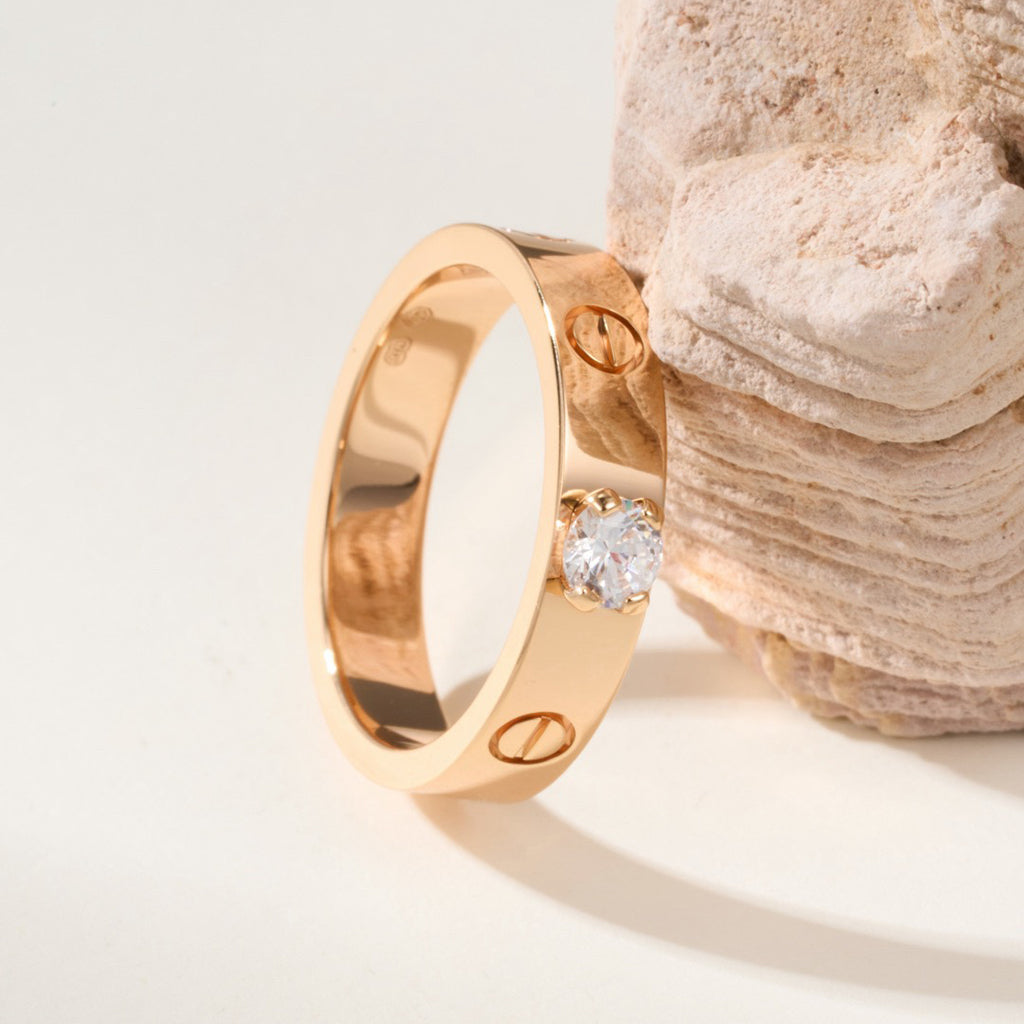 [Eterna Jewels]LOVE RING 3.6MM 1 BIG DIAMOND