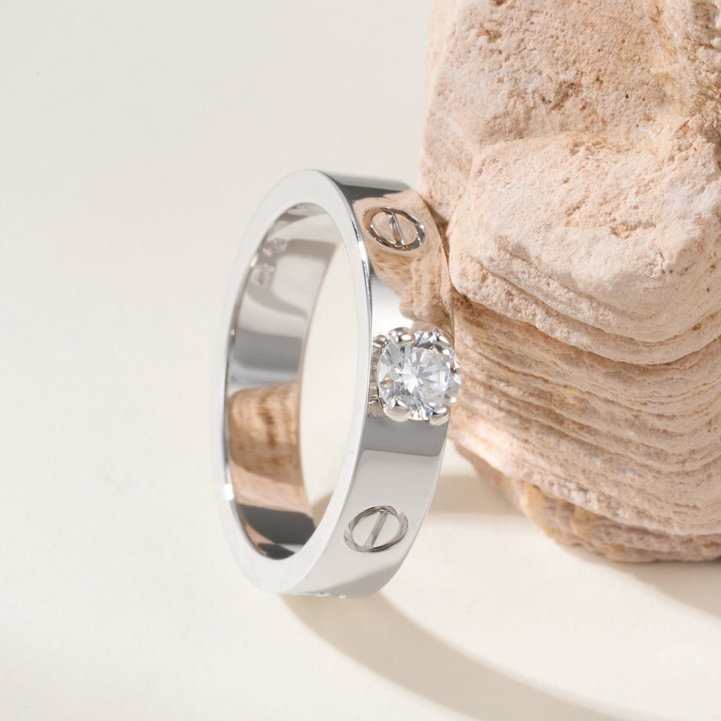 [Eterna Jewels]LOVE RING 3.6MM 1 BIG DIAMOND