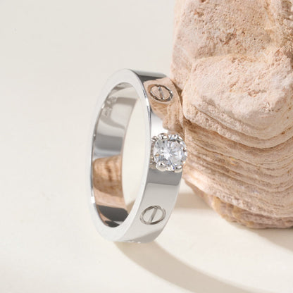 [Eterna Jewels]LOVE RING 3.6MM 1 BIG DIAMOND