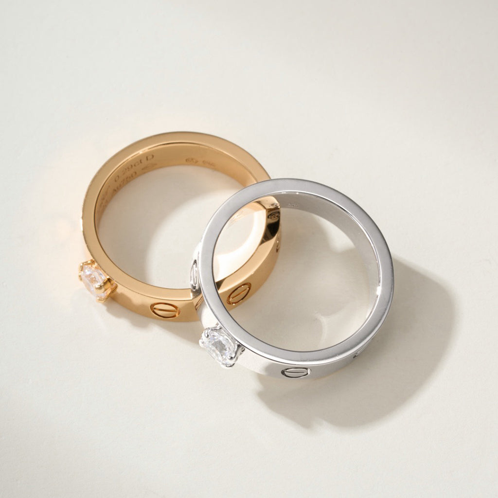 [Eterna Jewels]LOVE RING 3.6MM 1 BIG DIAMOND