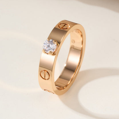 [Eterna Jewels]LOVE RING 3.6MM 1 BIG DIAMOND