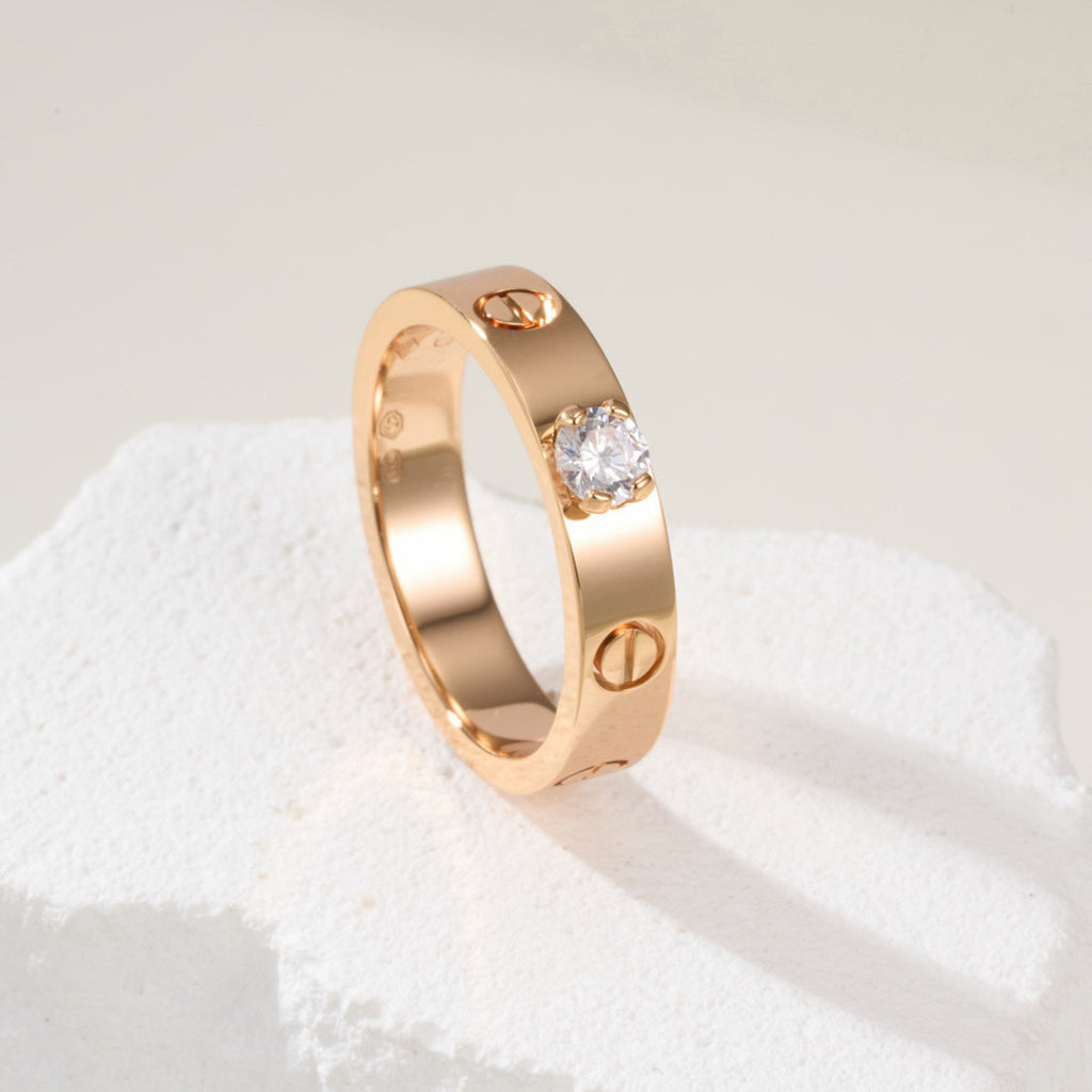 [Eterna Jewels]LOVE RING 3.6MM 1 BIG DIAMOND