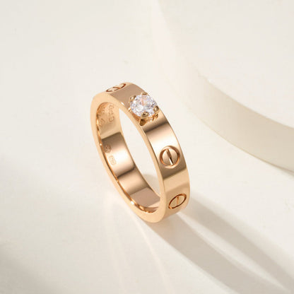 [Eterna Jewels]LOVE RING 3.6MM 1 BIG DIAMOND