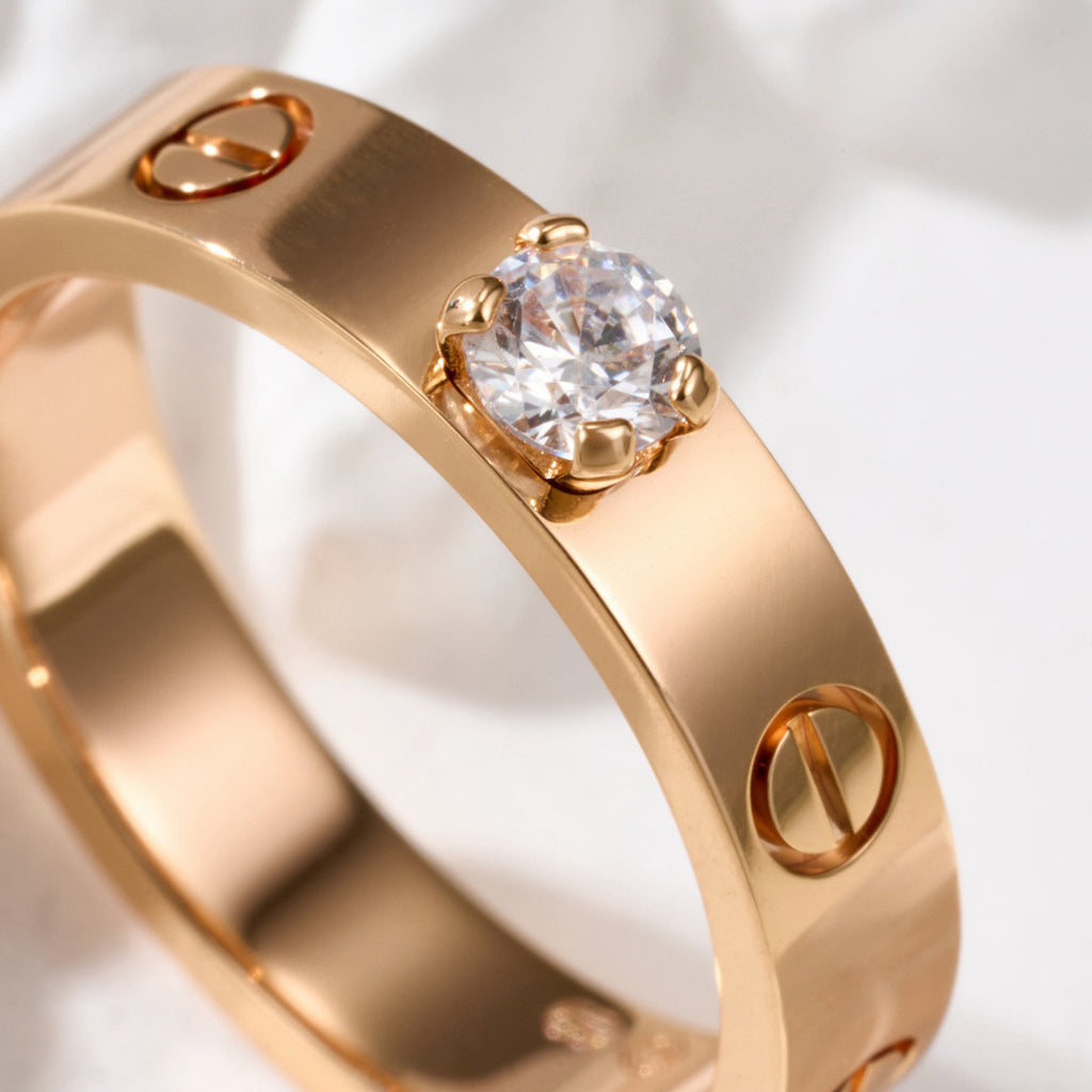 [Eterna Jewels]LOVE RING 3.6MM 1 BIG DIAMOND