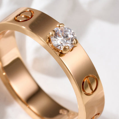 [Eterna Jewels]LOVE RING 3.6MM 1 BIG DIAMOND